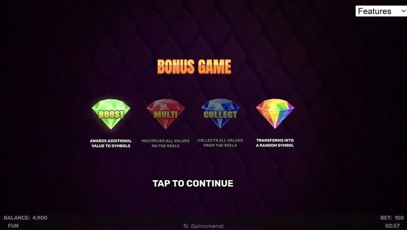 Permainan Bonus 3 Sparking Crowns